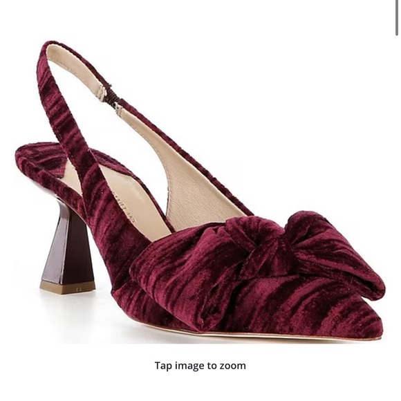 NWT ANTONIO MELANI Lenore Fabric Bow Detail Slingback Pumps main image 3